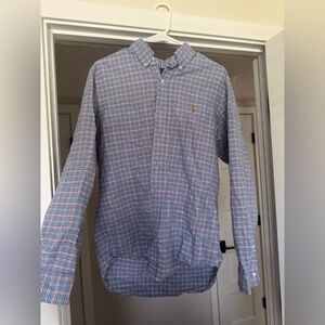 Polo by Ralph Lauren Men's Blue Plaid Shirt